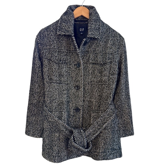 GAP Jackets & Blazers - GAP Monochrome Herringbone Jacket